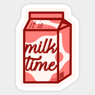 Milk Time: Whole Sticker